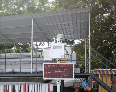 廣州地鐵五號線雙認證揚塵在線監(jiān)測系統(tǒng)安裝案例